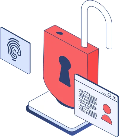 Web profile security  Illustration