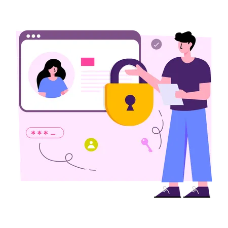 Web Profile Security  Illustration