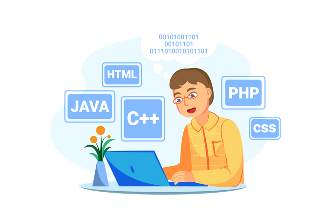 Web Programmer Illustration