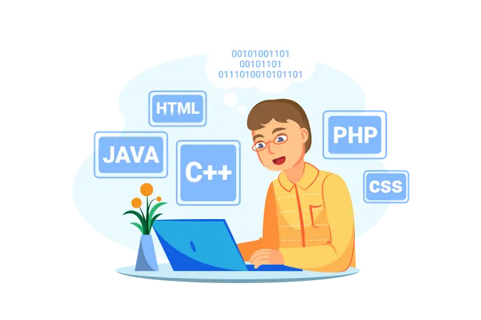 Webprogrammierer  Illustration