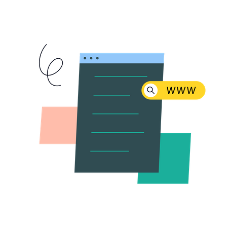 Web research  Illustration