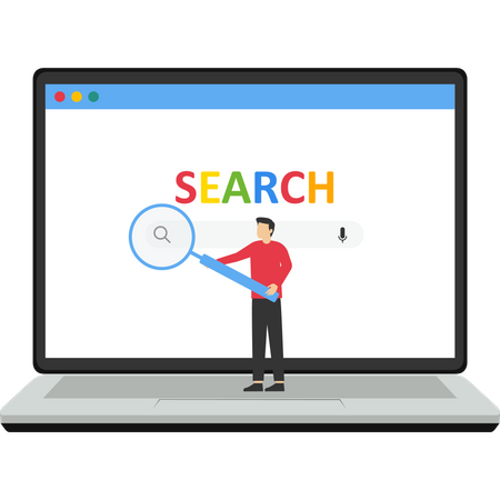 Web Search  Illustration