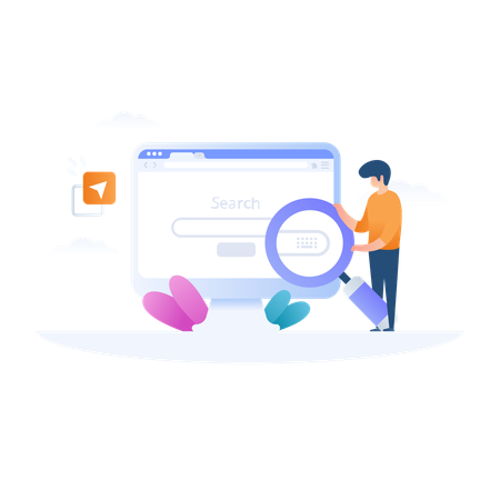 Web Search  Illustration