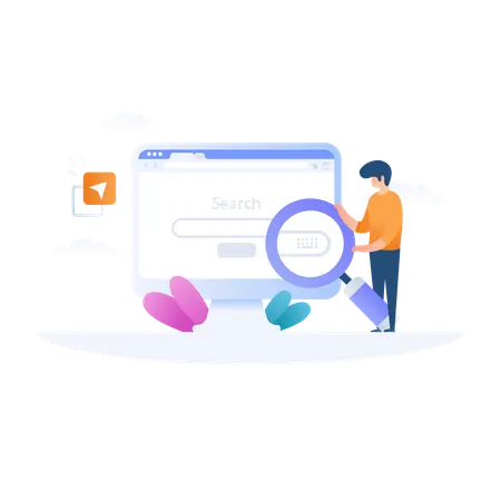 Web Search  Illustration