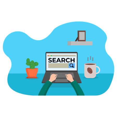 Web search  Illustration