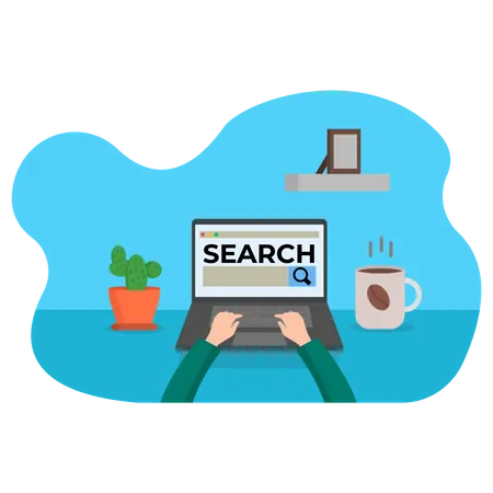 Web search  Illustration