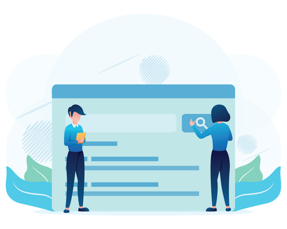 Web Search  Illustration