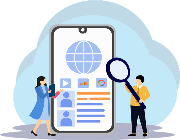 Web search  Illustration
