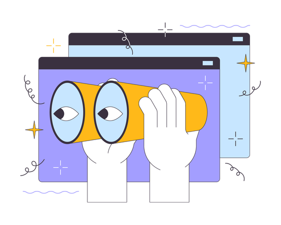 Web searching tool  Illustration