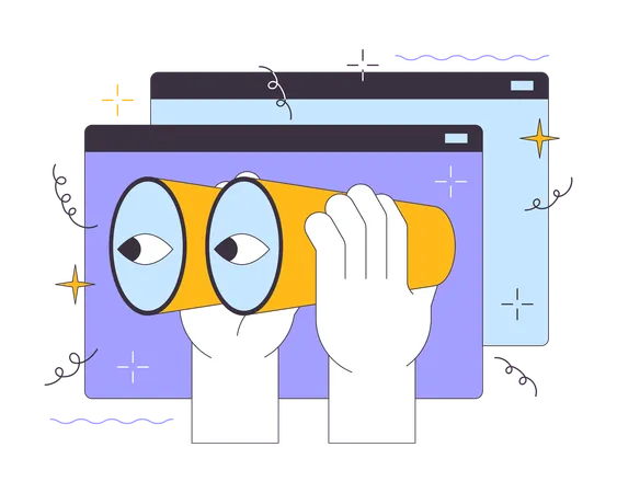 Web searching tool  Illustration