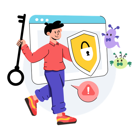 Web Security  Illustration