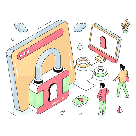 Web Security  Illustration