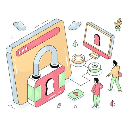 Web Security  Illustration