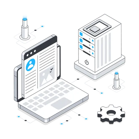 Web Server  Illustration