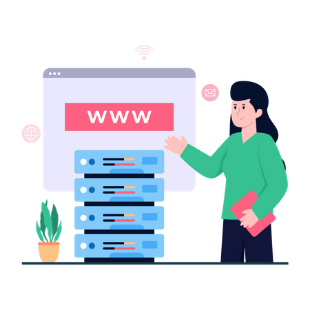 Web Server  Illustration