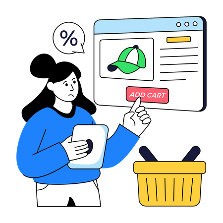 Web Shopping  Illustration