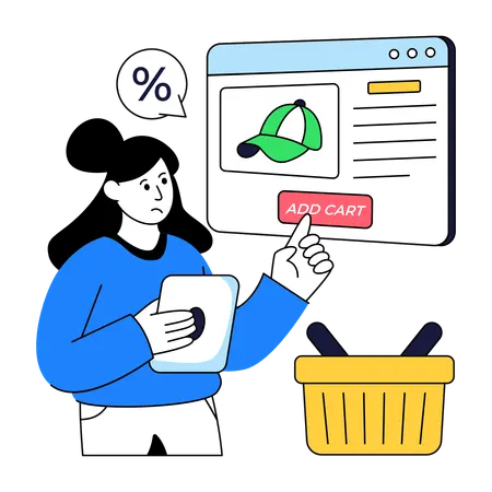 Web Shopping  Illustration