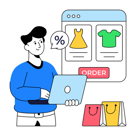 Web Shopping  Illustration