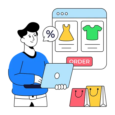 Web Shopping  Illustration