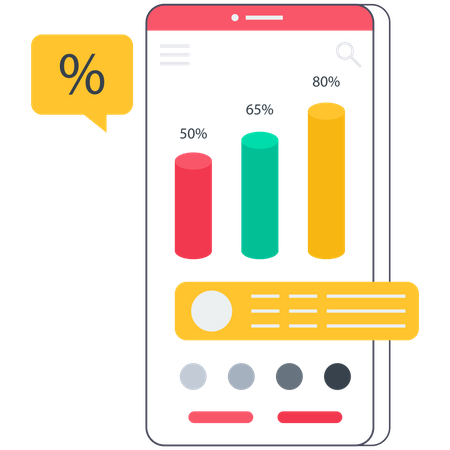 Web Statistics  Illustration