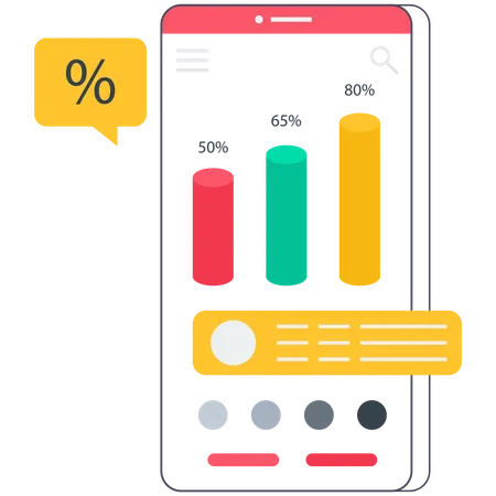 Web Statistics  Illustration