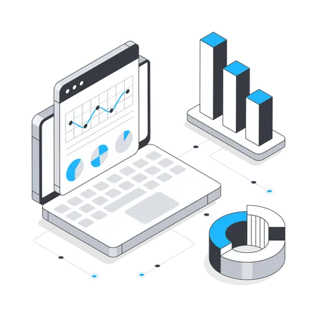 Web Statistics  Illustration