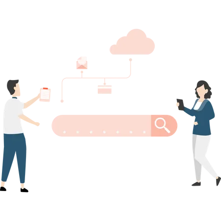 Optimierung für die Websuche  Illustration