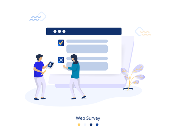 Web Survey Illustration Illustration
