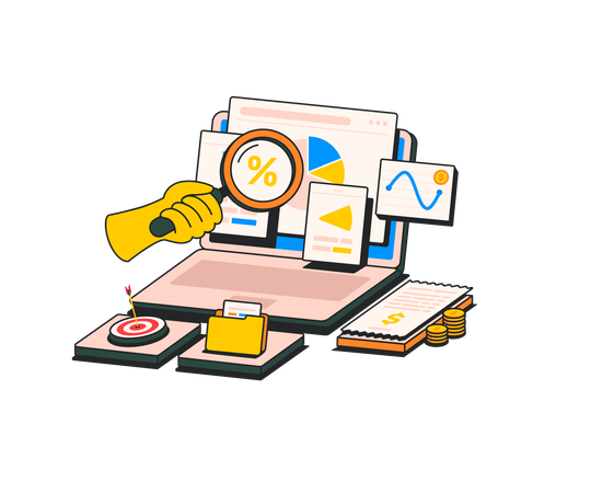 Web traffic analysis  Illustration