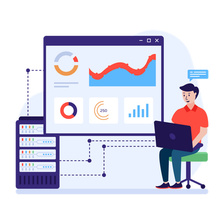 Web traffic monitoring  Illustration