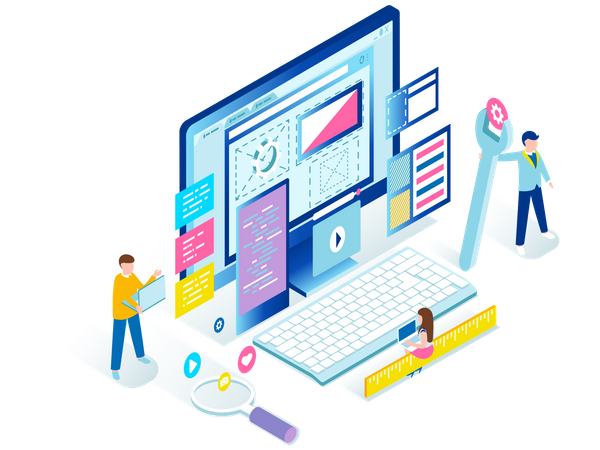 Web UI Design  Illustration