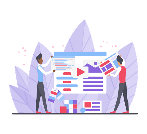 Web UI Design  イラスト