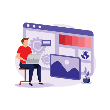 Web UI  일러스트레이션