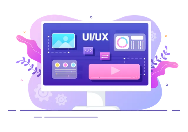 Web Ui-Ux design Illustration