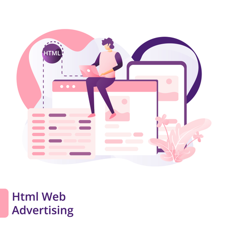 Web-Werbung  Illustration