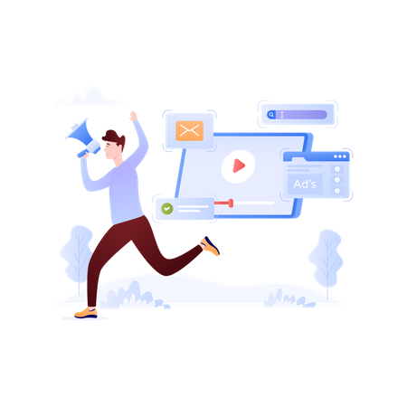 Web-Werbung  Illustration