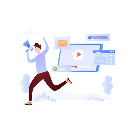 Web-Werbung  Illustration