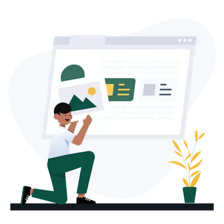 Designer de Web  Ilustração