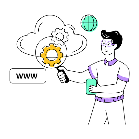 Web-Hosting  Illustration