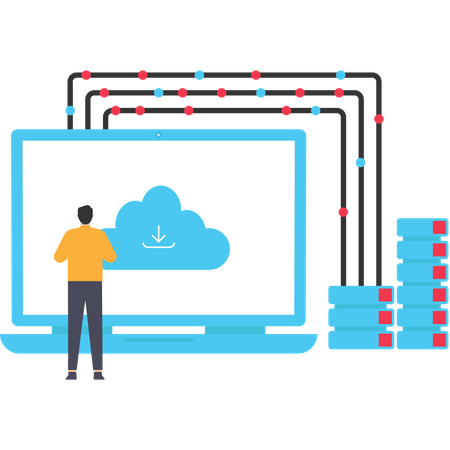 Web-Hosting  Illustration