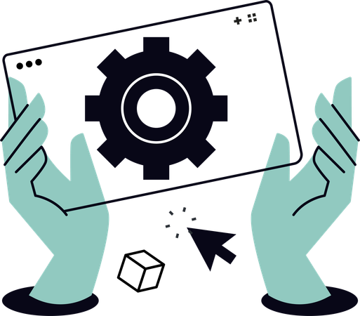 ウェブページ開発  イラスト