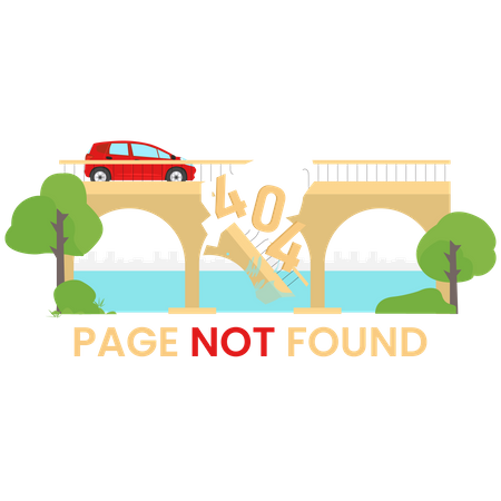 Webpage Error  Illustration