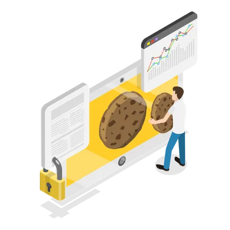 Webseiten-Cookie  Illustration