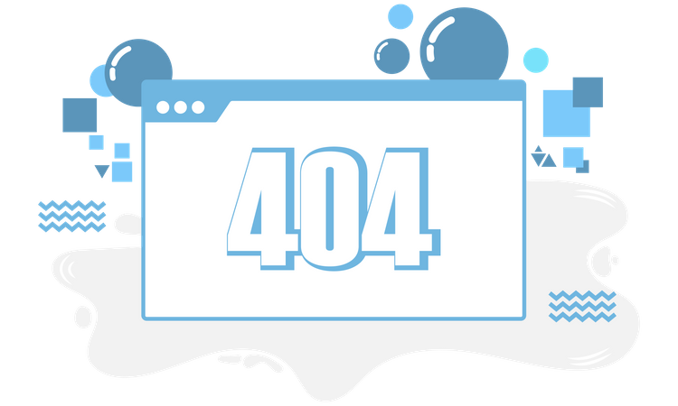 Webseitenfehler 404  Illustration