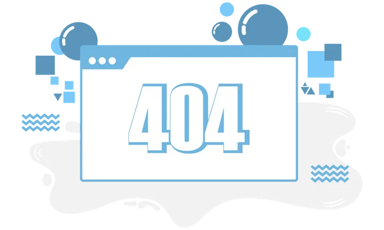 Webseitenfehler 404  Illustration