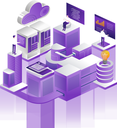 Webserver-Entwickler  Illustration