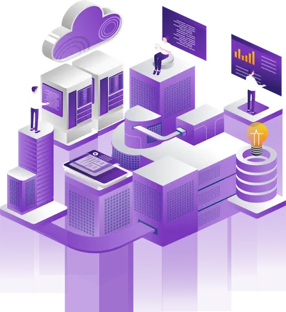 Webserver-Entwickler  Illustration