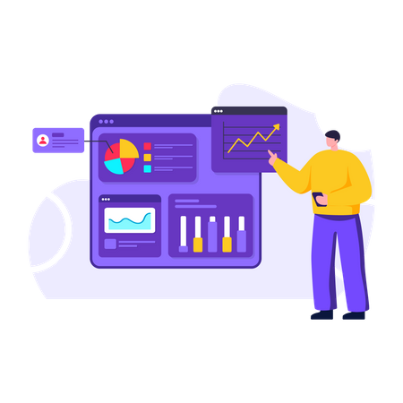 Website Analytics  Illustration