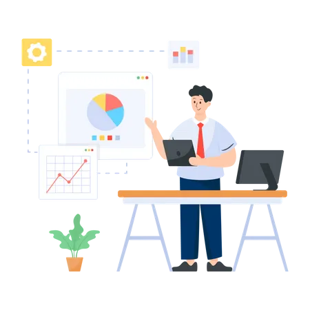 Website Analytics  Illustration