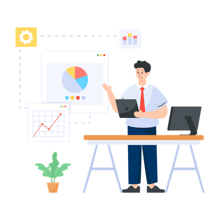 Website Analytics  Illustration